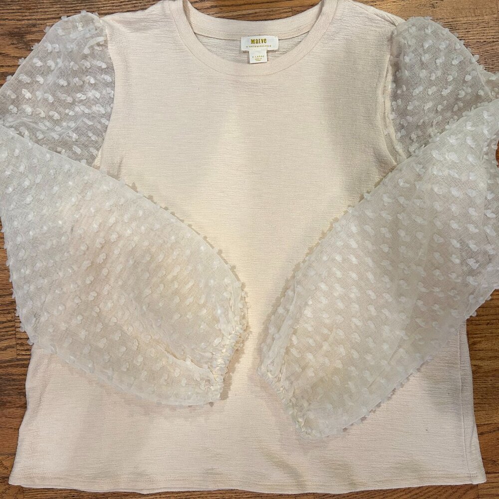 ANTROPOLOGIE Cream-Colored Blouse